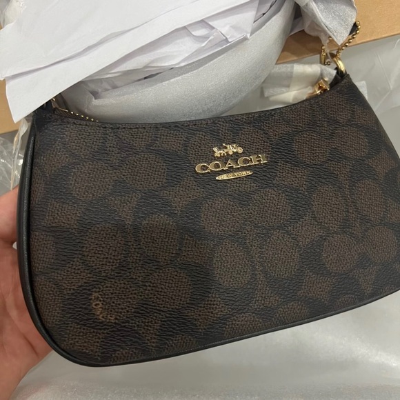 NWT COACH Teri Shoulder Bag In Signature Canvas - Picture 5 of 5